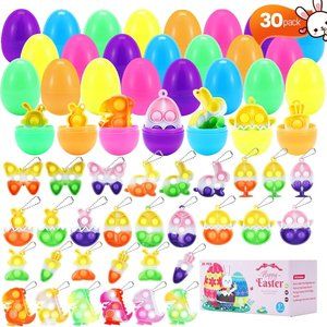 30 PCS Pop Easter Basket Stuffers for Kids Easter Egg Fillers Easter Party Favor